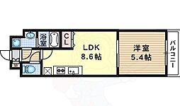 エスペランストリイ 1LDKの間取図画像