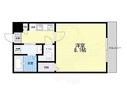 京都市上京区上立売通室町西入上立売町マンション 1Kの間取図画像