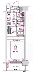 CREST TAPP京都太秦天神川dexII 1Kの間取図画像