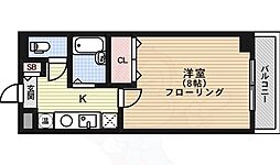 アクティー堀川No.7 1Kの間取図画像
