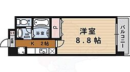 ハウスセゾン四条通 1Kの間取図画像