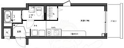 デトム・ワン西陣聚楽 1Kの間取図画像