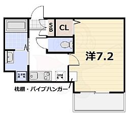 ネクストライフ大宮東小野堀町 1Kの間取図画像
