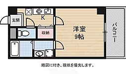 エテルノポッソ 1Kの間取図画像