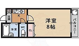 ユニヴェール 1Kの間取図画像