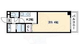 プログレスふなはし 1Kの間取図画像