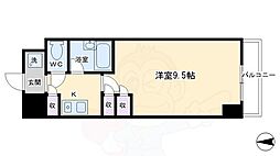 サンシティ御所西 1Kの間取図画像
