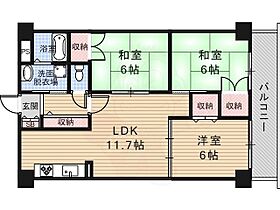 アバンサール天神川  ｜ 京都府京都市右京区太秦安井一町田町（賃貸マンション3LDK・1階・66.01㎡） その2