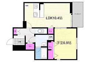 京都府京都市右京区山ノ内宮前町（賃貸アパート1LDK・1階・45.46㎡） その2