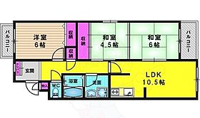 京都府京都市西京区山田北山田町（賃貸マンション3LDK・3階・66.17㎡） その2