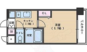 京都府京都市下京区東塩小路町684番（賃貸マンション1K・4階・21.52㎡） その2