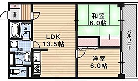 京都二条ハイツ  ｜ 京都府京都市上京区西丸太町（賃貸マンション2LDK・5階・55.80㎡） その2