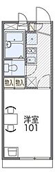 レオパレスOptim高月 1Kの間取図画像