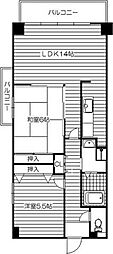 デイグラン千里 2LDKの間取図画像