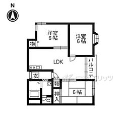 メゾンフラグランス 3LDKの間取図画像