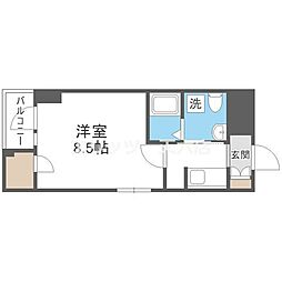 HS梅田EAST 1Kの間取図画像