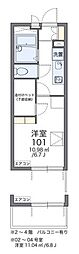 レオパレスTOWA 1Kの間取図画像