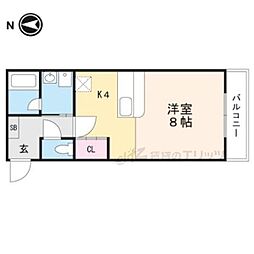 OffTime藤が丘 1Kの間取図画像