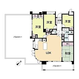 レジディア千里万博公園 3LDKの間取図画像