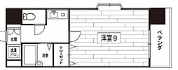 セブンハイツ 1Kの間取図画像