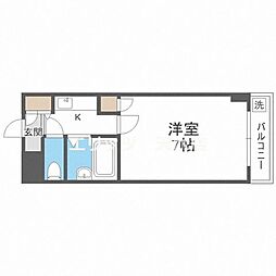 シャルム橋本3 1Kの間取図画像