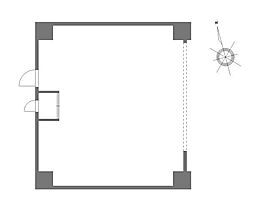 プロスパー江坂479 ワンルームの間取図画像