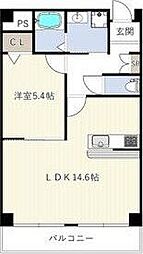 モア・ルミエール 1LDKの間取図画像