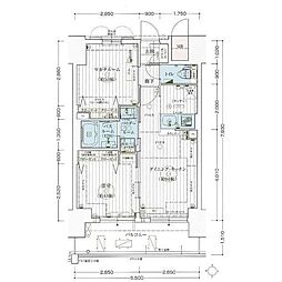 エステムコート新大阪Xザ・ゲート 2DKの間取図画像