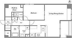 CASSIA江坂 1LDKの間取図画像