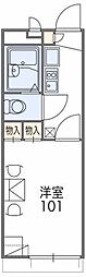 レオパレスハイランド1 1Kの間取図画像