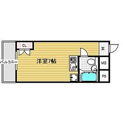 リアライズ江坂 ワンルームの間取図画像
