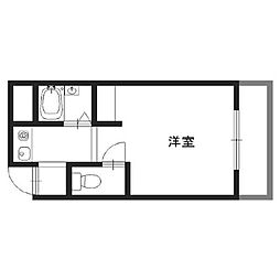 マンションコメット 1Kの間取図画像