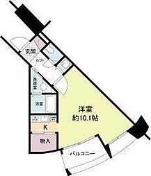 フォレステージュ江坂垂水町 ワンルームの間取図画像