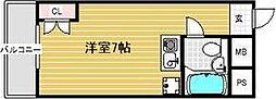 リアライズ江坂 ワンルームの間取図画像