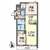 ｌａｌａ　ｅｉｄ　江坂 102 ｜ 大阪府吹田市江の木町13-20（賃貸マンション2LDK・1階・58.32㎡） その2