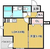 (仮称)ファインウッド南茨木  ｜ 大阪府茨木市沢良宜西２丁目1-4（賃貸アパート1LDK・2階・34.78㎡） その2