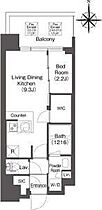 コンフォリア江坂江の木町Q 1101 ｜ 大阪府吹田市江の木町未（賃貸マンション1LDK・11階・31.04㎡） その2