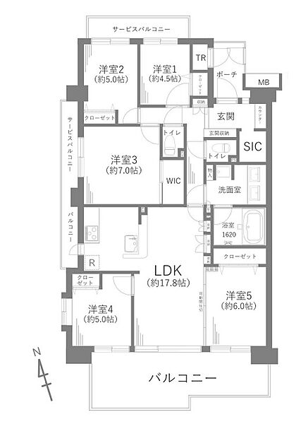 間取りを拡大表示