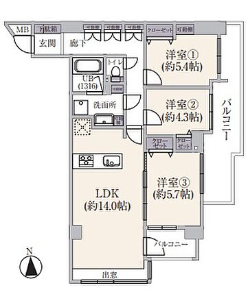 3LDK