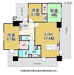 アルファステイツ東今宿 3LDKの間取図画像