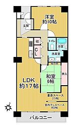 第五恵美酒マンション 2LDKの間取図画像
