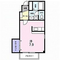 カリーノ 101 ｜ 福岡県久留米市野中町字北屋敷1314番地3（賃貸アパート1R・1階・27.27㎡） その2