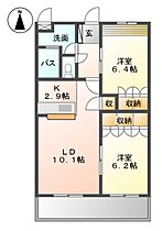 ロイヤルヒルズII番館  ｜ 福岡県八女郡広川町大字広川（賃貸アパート2LDK・2階・57.33㎡） その2