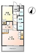 リバティO  ｜ 福岡県三潴郡大木町大字大角（賃貸アパート1LDK・2階・36.00㎡） その1