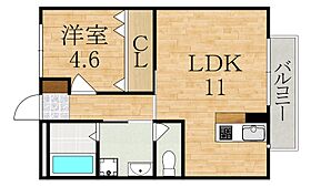 tertiary大和八木  ｜ 奈良県橿原市木原町（賃貸アパート1LDK・2階・39.60㎡） その2