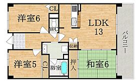 オーク・ステージ八木  ｜ 奈良県橿原市新賀町（賃貸マンション3LDK・4階・67.22㎡） その2