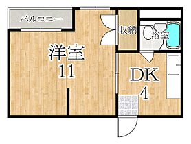 メゾン白鳥  ｜ 奈良県橿原市久米町（賃貸マンション1DK・1階・31.40㎡） その2