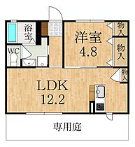 プレールII  ｜ 奈良県橿原市土橋町（賃貸アパート1LDK・1階・42.42㎡） その2