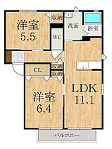 フォーレス　イーライフII  ｜ 奈良県高市郡高取町大字観覚寺（賃貸アパート2LDK・1階・54.07㎡） その2