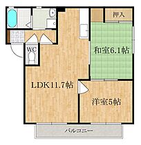 サニーサイドB棟  ｜ 奈良県磯城郡田原本町大字千代（賃貸アパート2LDK・1階・50.07㎡） その2